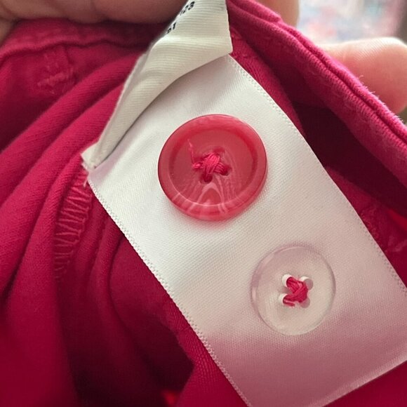 Bagatelle Sedona Pink Patch Pocket Wide Leg Cropped Stretch Pants Womens Size 12 - Picture 9 of 11